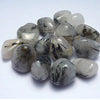 Black Rutile Quartz Tumble Stone Single pc