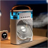 Mini Air Conditioner Mist Cooler for Room Cooling Mini AC Portable Mini Fan Artic Cooler with 7 Colors LED Light, 1/2/3 H Timer, 3 Wind Speeds and 3 Spray Modes for Office,Home,Dorm,Travel (Multicolor)