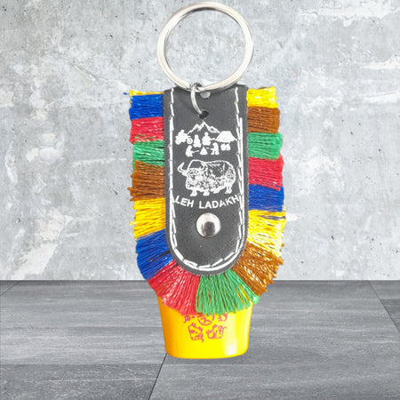 Cowbell Lucky Bell Keychain for bike, car, Home Key Chain 13 cm