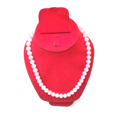 Kunzite Crystal Round Beads Necklace 15 Inches 8mm Beads Semi precious Mala
