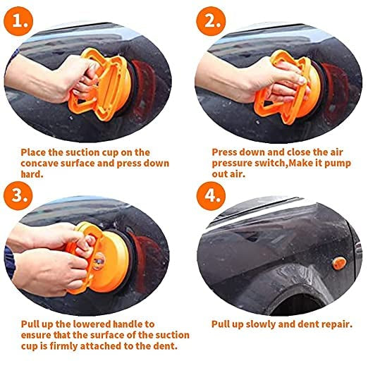 Vacuum Suction Cup Dent Puller Handle Lifter Car Dent Puller Remover for Car Dent Repair, Glass, Tiles, Mirror, Granite Lifting, and Objects Moving