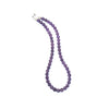 Amethyst Crystal Round Beads Necklace - 15 Inches, 6mm Beads (Semi-Precious Mala)