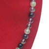 Multi Fluorite Crystal Round Beads Necklace - 15 Inches, 6mm Beads (Semi-Precious Mala)