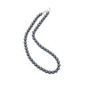 Hematite Crystal Round Beads Necklace - 15 Inches, 8mm Beads (Semi-Precious Mala)