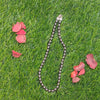Hematite Crystal Round Beads Necklace - 15 Inches, 8mm Beads (Semi-Precious Mala)