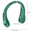 Portable Neck Fan,Hands Free Bladeless Fan, 360° Cooling Personal 3 Speeds Adjustment, 78 Air Outlet, Headphone Design, Rechargeable, USB Powered Fan for Outdoor Indoor