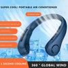 Portable Bladeless Neck Fan Hands Free Wearable Personal Fan With 3 Speeds 360 Cooling Airflow Usb Charging