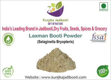 Kunjika Jadibooti Laxman Booti Powder - Sanjeevani - Pitta Kalu - Selaginella Bryopteris - Lakshman Buti Powder -100 grams