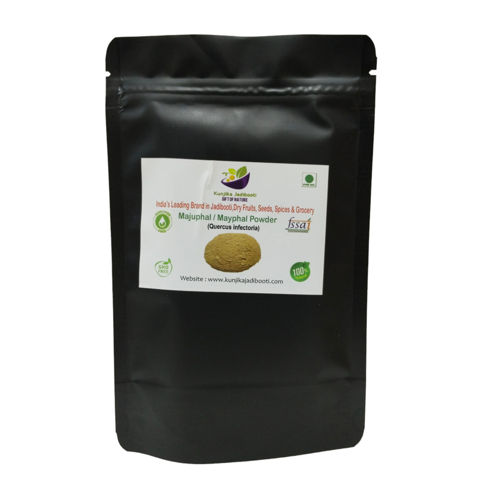 Kunjika Jadibooti Majuphal Powder - Masikai - Oak Gall - Quercus Infectoria Powder -100 grams