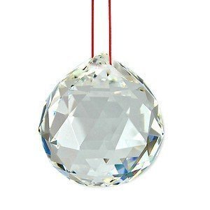 Fengshui K9 Premium White Crystal Hanging Ball for Good Luck & Prosperity - 20 mm