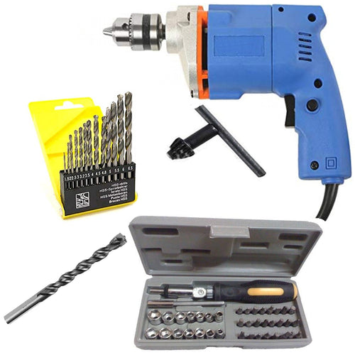 157 pcs Drill Machine with Screwdriver Set at Halfrate