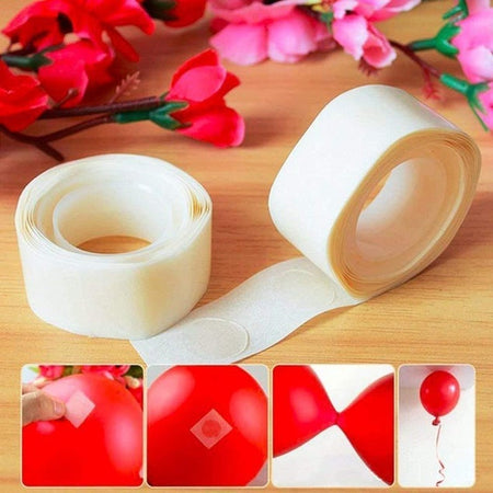 Balloon Glue Dots 100 Pieces for Birthday, Wedding, Anniversary, Baby Shower Balloon Decoration - 2 pcs
