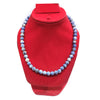 Sodalite Crystal Round Beads Necklace 16 Inches 8mm Beads Semi precious Gemstone Mala