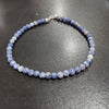 Sodalite Crystal Round Beads Necklace 16 Inches 8mm Beads Semi precious Gemstone Mala