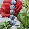 Sodalite Crystal Round Beads Necklace 16 Inches 8mm Beads Semi precious Gemstone Mala