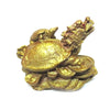 Dragon Turtle Tortoise Statue Traditional Gold Resin Figurine Coin Money Wealth Ornaments for Home Office Decoration- Feng Shui Item