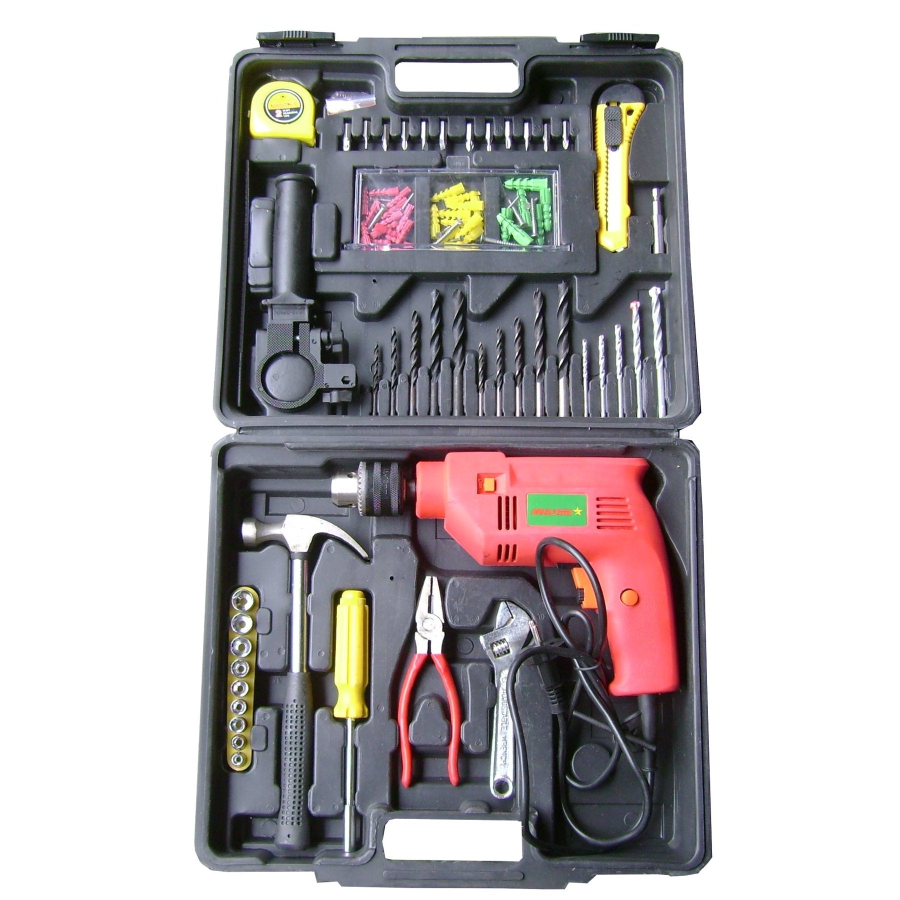 100 Pcs Drill Toolkit With Powerful 13 mm Drill Machine Set