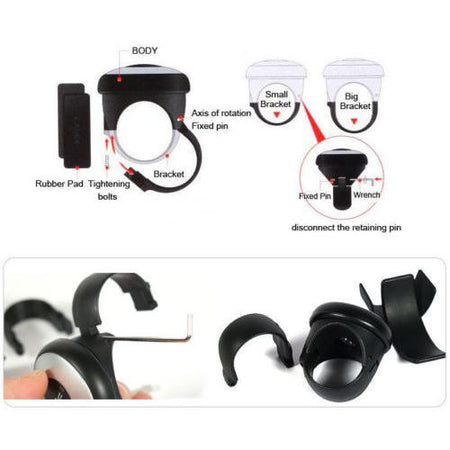 Car Power Steering Wheel Knob (Mini) Spinner I-POP , Steering Knob - halfrate.in