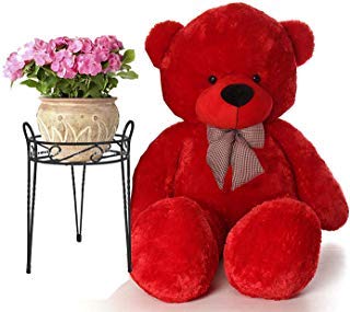 Premium Quality Huggable Teddy Bear Plush Stuffed 180 cm 6 Feet Red