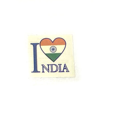 I Love India Heart Tattoo for Body Independence day Republic day