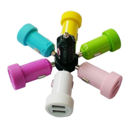 Dual 2 Port USB Car Charger Small & Compact - halfrate.in