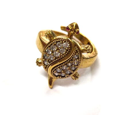Jewellers Gold Kalyan Jewellers Tortoise Ring Kachua Ring Tortoise