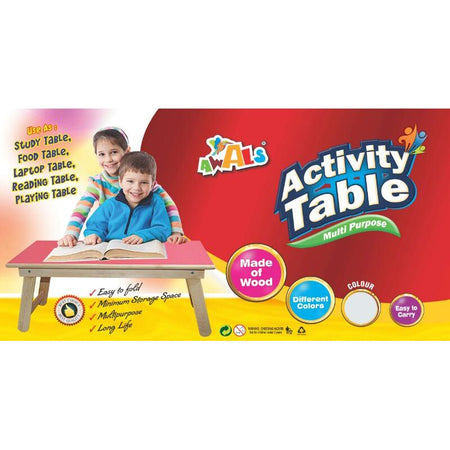 High Quality Multi Purpose Activity Wooden Base Folding Table - halfrate.in