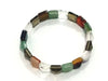 Chakra Stone Pyramid Shaped Bracelet, Multi Stone Feng Shui Crystal Pyramid Power Bracelet