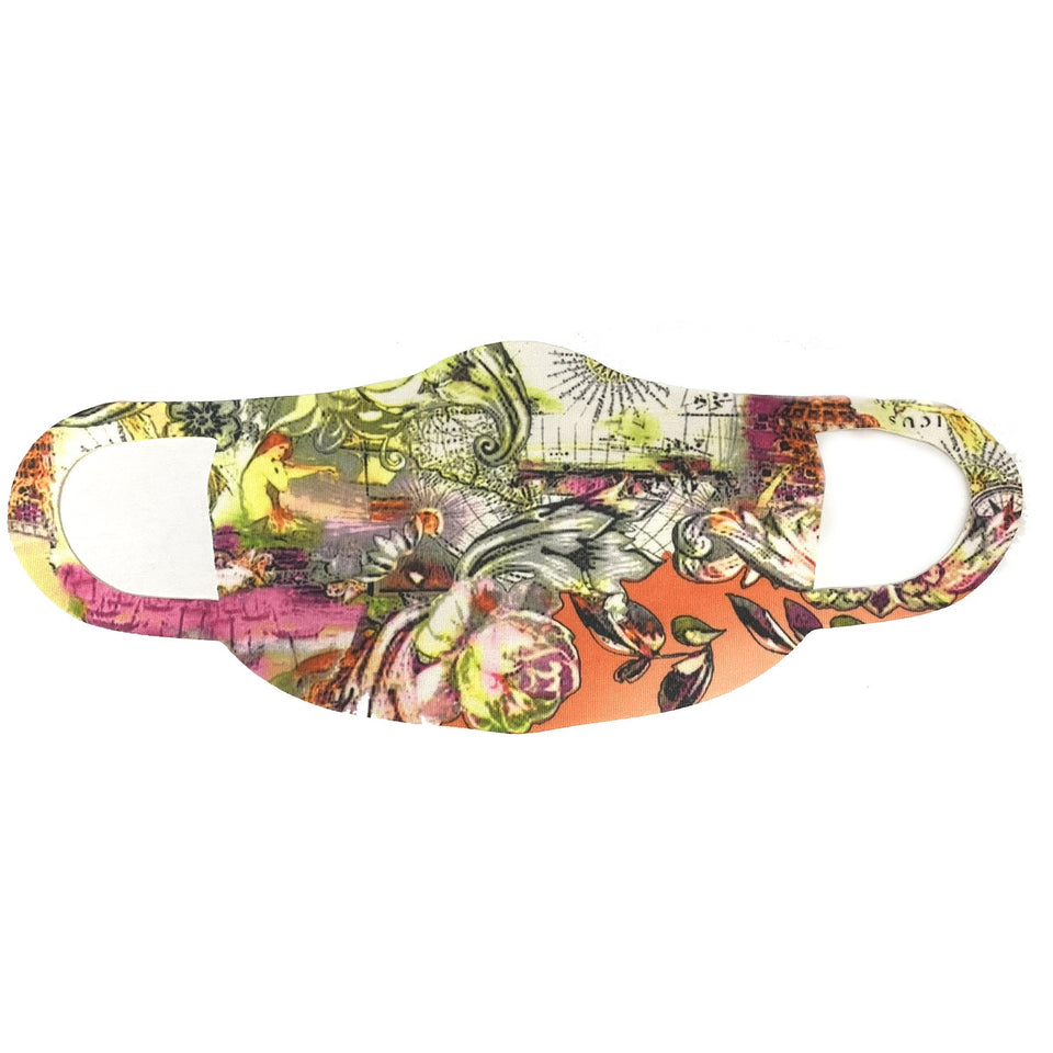Ratehalf® Face Mask Printed Reusable Washable Cloth Face Mask for Women - Protects from Dust, Pollen and Pollution - 2 pcs - halfrate.in