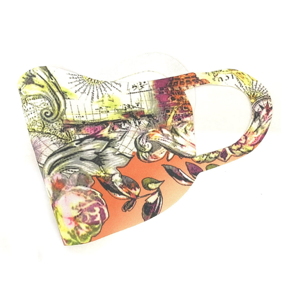 Ratehalf® Face Mask Printed Reusable Washable Cloth Face Mask for Women - Protects from Dust, Pollen and Pollution - 2 pcs - halfrate.in