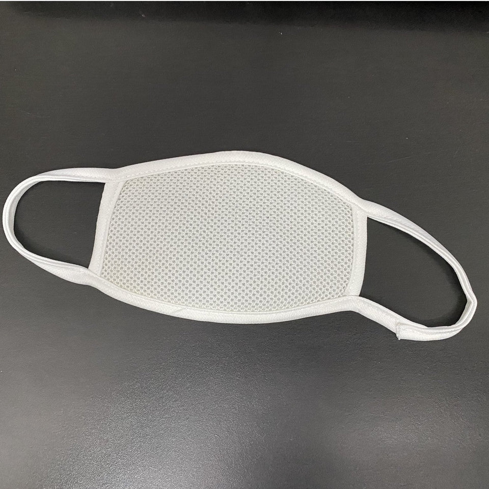 Ratehalf® White Lycra Anti-Dust Anti Pollution Reusable Washable Wind and Dust Proof Safety Dual Filter Face Mouth Mask For Men and Women - halfrate.in