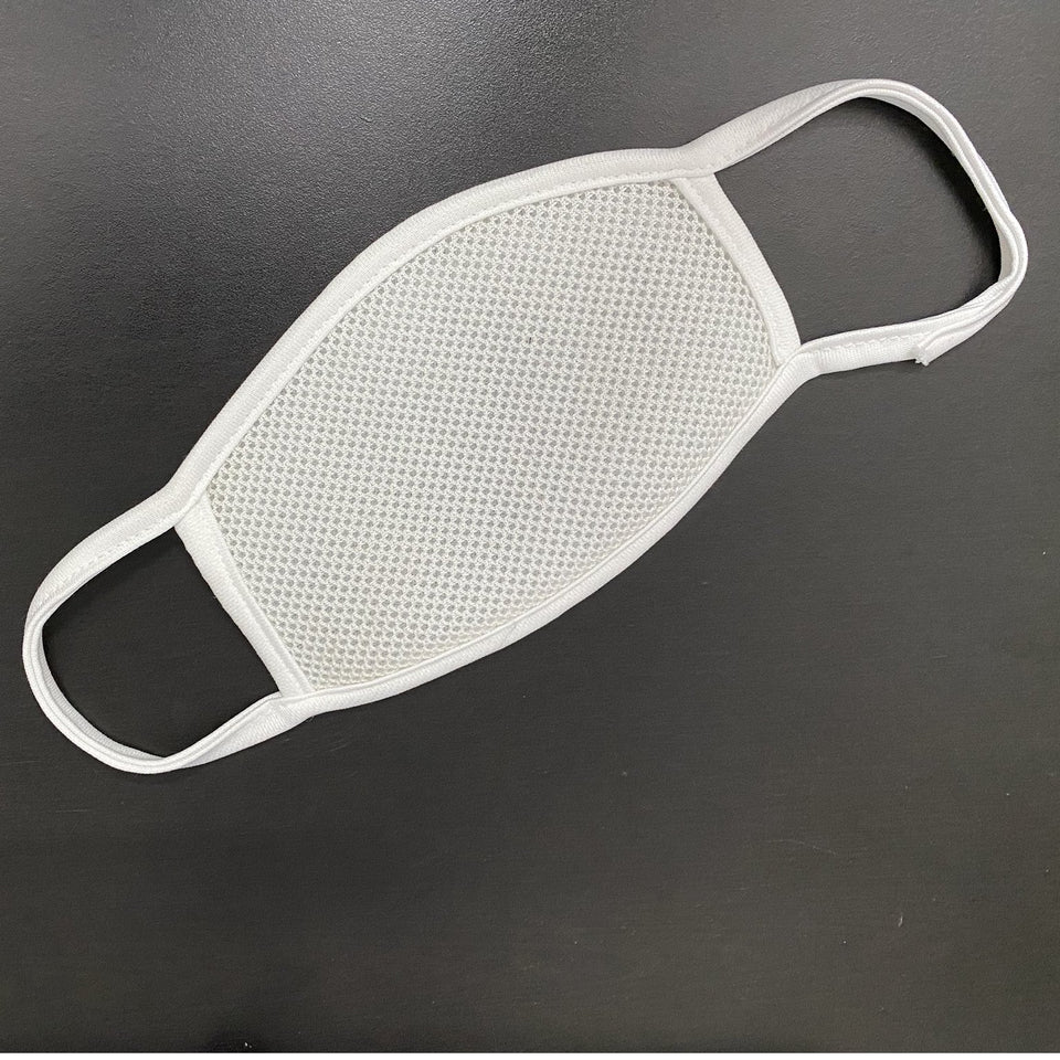 Ratehalf® White Lycra Anti-Dust Anti Pollution Reusable Washable Wind and Dust Proof Safety Dual Filter Face Mouth Mask For Men and Women - halfrate.in