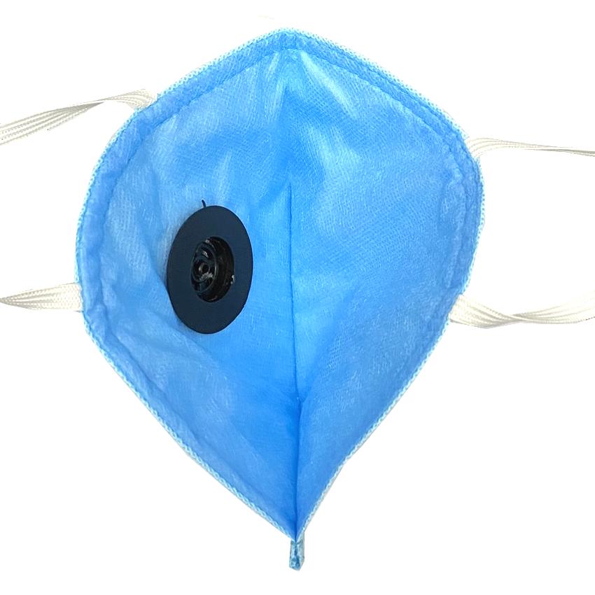 Ratehalf® High filtration 4 ply Reusable Wellness Mask with PU foam Three Layer Dust Pollution Washable Mask with Breathing valve (Blue) -1pc - halfrate.in