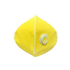 Ratehalf® 3 ply Yellow High filtration Reusable Wellness Mask Dust Pollution Washable Mask with Breathing valve -2pcs - halfrate.in