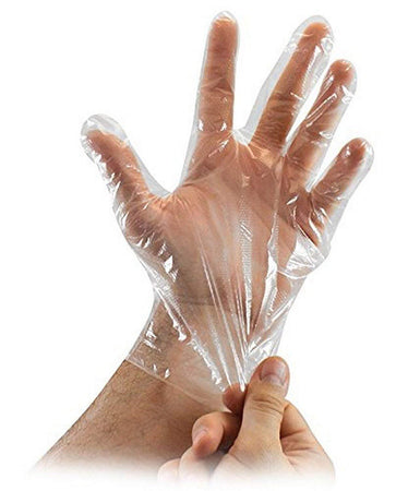 Disposable PVC Transparent Hand Gloves 100 pcs - halfrate.in