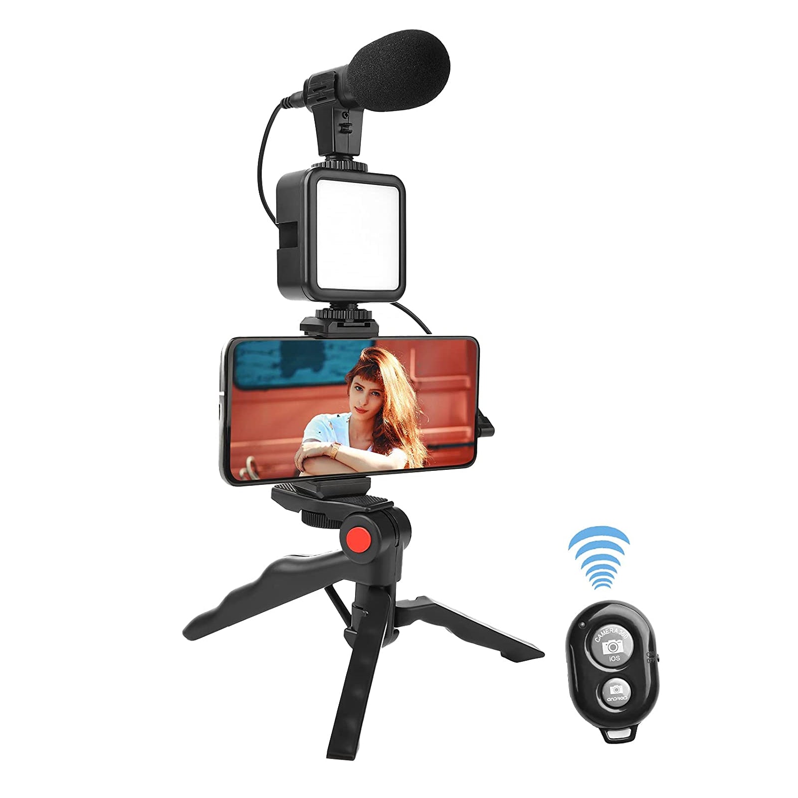 Buy Vlogging Kit Video Maker Kit with Microphone for Smartphones