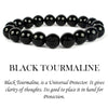 Certified Tourmaline Natural Crystal Stone Bracelet Energized Reiki Healing and Crystal Healing for Men & Women
