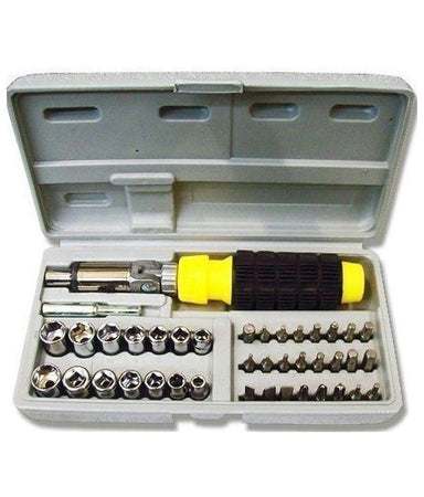 157 pcs Drill Machine with Screwdriver Set and Drilling bits Screws and wall plugs Combo