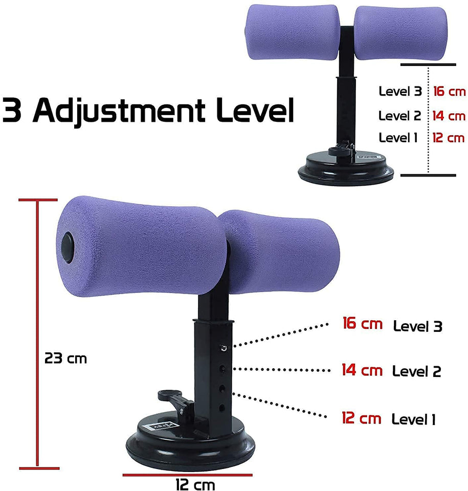 Sit up Abdominal Chest and arm Muscles Exercise Adjustable Assistant Fitness Equipment Suction Cup Home Workout Healthy Abdomen Press Leg Support & Equipment for Lose Weight