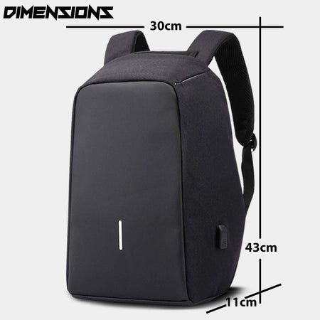 Anti-Theft Water Resistant Computer USB Charging Port Lightweight Laptop Backpack Bag Fitting 15.6-inch Laptops Tablets - halfrate.in