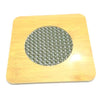 Square Shape Heating Insulation Wooden Coaster Heat Table Ware Pad Place mat for Hot Utensils - set of 2 - halfrate.in