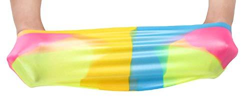 Waterproof Silicone Swimming Cap/Swimming Hair Protection Cap/Swimming Head Cover for Men and Women Multicolour - halfrate.in