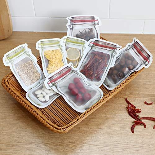 Reusable Ziploc Lunch Box Bundle Jar Zipper Bags 500 Ml Storage