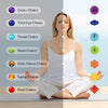 7 Chakra Semi-Precious Stones with Howlite Charm Reiki Chakra Healing Yoga Meditation Crystal Fengshui 8mm Gemstones Beads Bracelet
