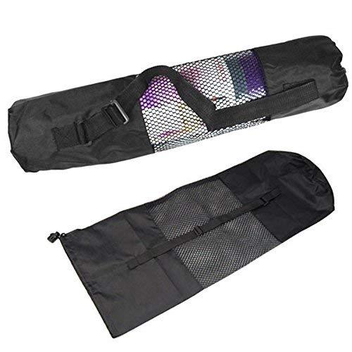 Yoga Bag Mat Carry Exercise Mat Carrying Cover with Strap - Black, (Fit Upto 6mm Yoga mat) - halfrate.in