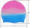 Waterproof Silicone Swimming Cap/Swimming Hair Protection Cap/Swimming Head Cover for Men and Women Multicolour - halfrate.in