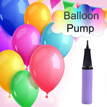 Balloon Manual Hand Air Pump for Balloons - Portable Manual Balloon Pump, Mini Hand Pump for Inflatables, Pool Floats, Party Garlands, Exercise and Yoga Balls