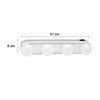 Studio Light Portable 4 LED Bulbs Light - Mirror Makeup Kit Battery Powered Makeup Light - Cosmetic Studio Glow Bright Lamps