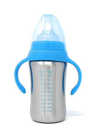 Sizzle Stainless Steel Baby Feeding Bottle (240 ml)