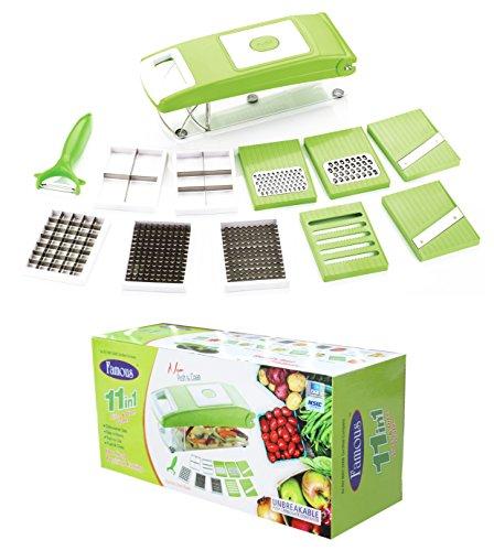 Famous 11 In 1 Vegetable & Fruits Cutter, Slicer, Dicer Grater & Chopper, Peeler - halfrate.in